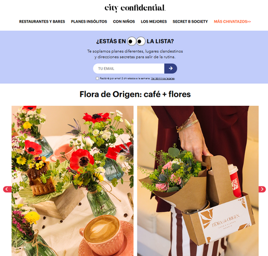 Flora de Origen: café + flores