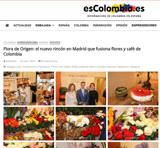 El nuevo rincón en Madrid que fusiona flores y café de Colombia
